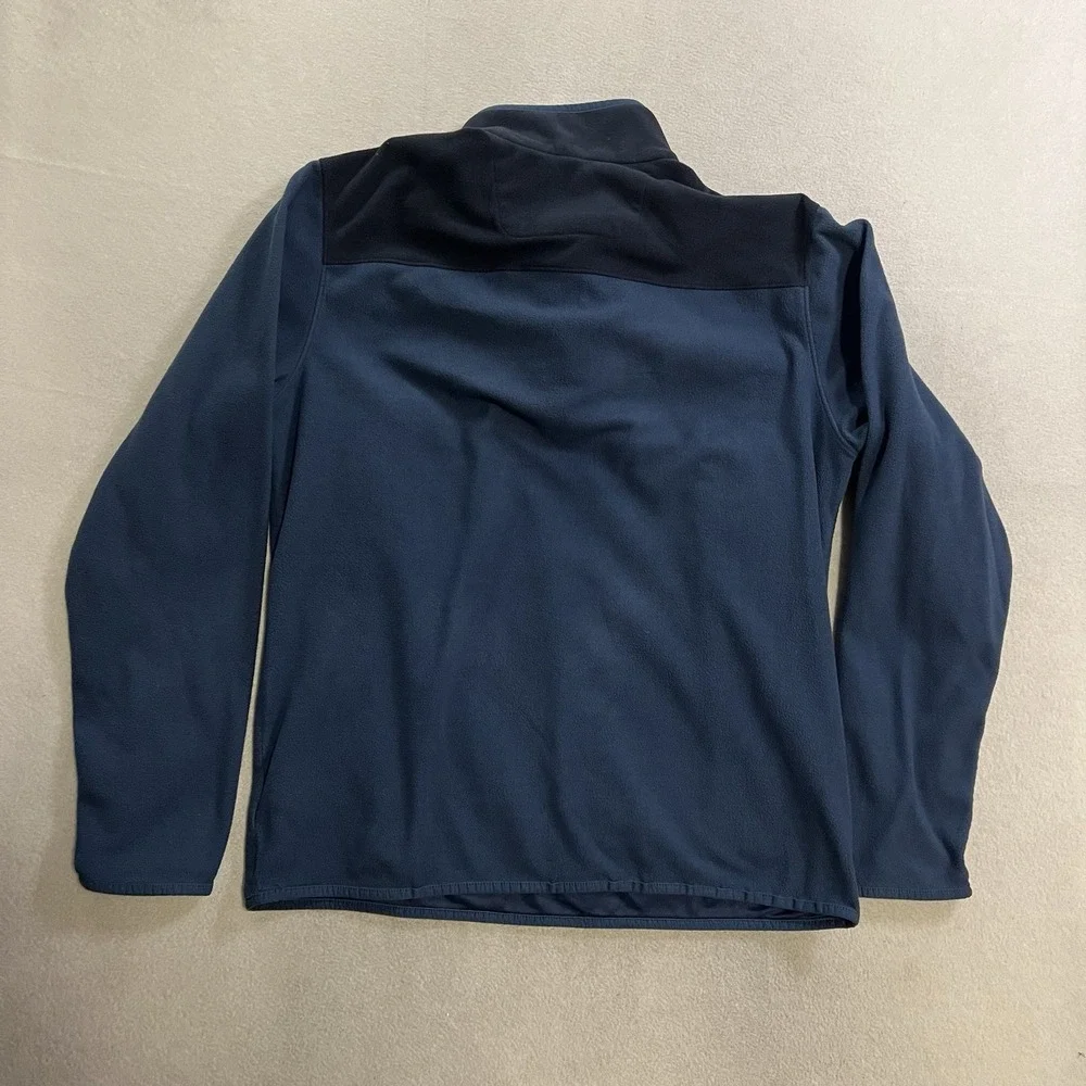 The North Face Fleece Jacket Men's Size Large Blue Glacier Quarter Zip Pullover